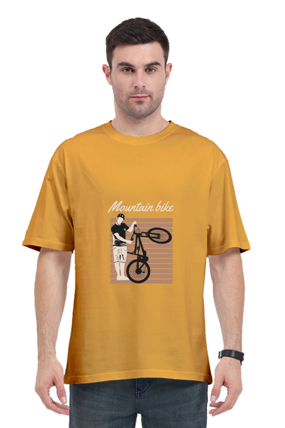 Men Rider Oversized Classic T Shirt  - mountain