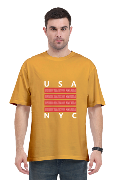 Urban Unisex Cotton Round Neck T-shirt - NYC