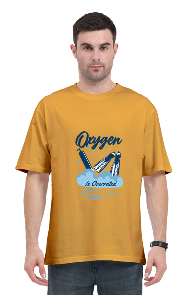 Men Swimming Oversized Classic T Shirt  - Overrated