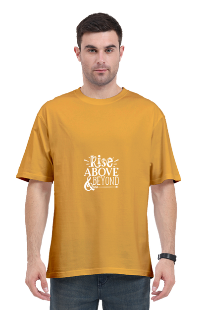 Men Motivational Oversized Classic T Shirt  - Rise