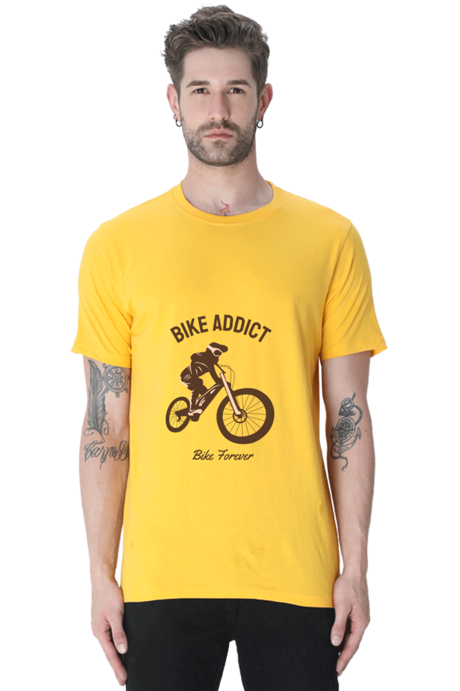 Men's BMX Cotton Round Neck T-Shirt - addict
