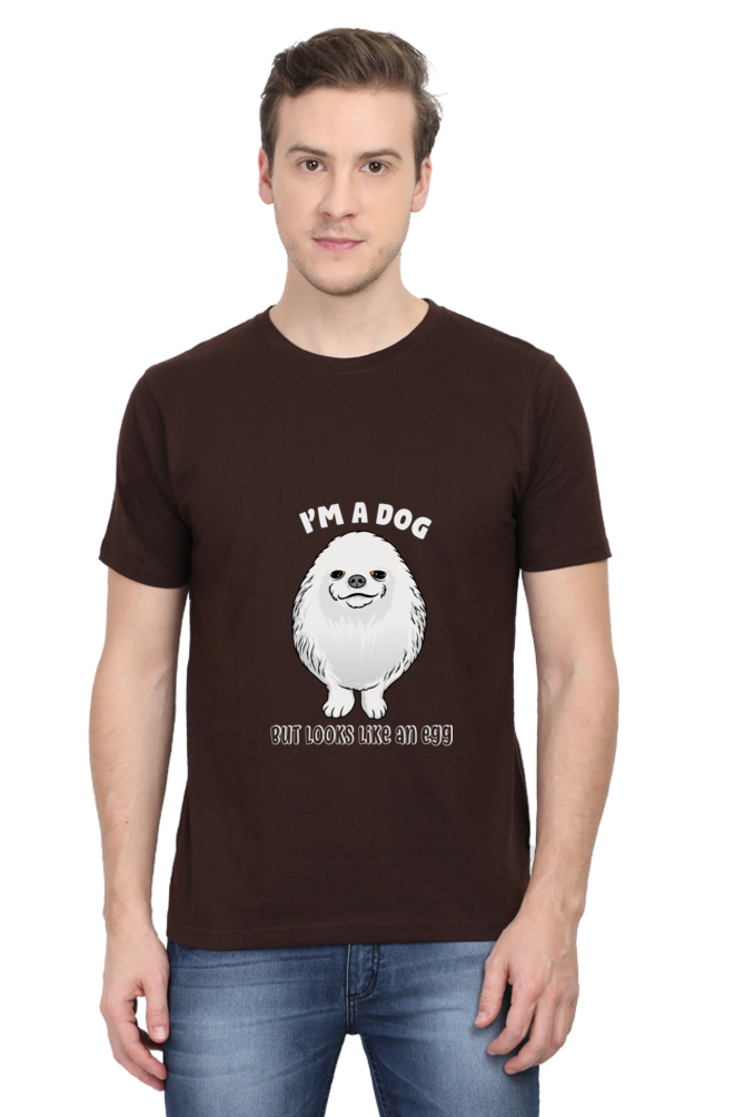 Men's Funny & Queen SVG Round Neck T-Shirt - dog