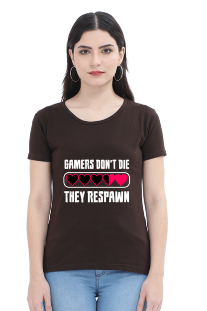 Women’s Round Neck Printed Gamer T-Shirts -  Respawn