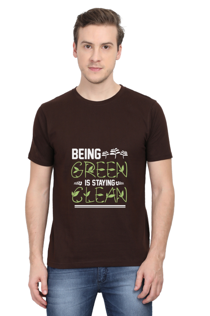 Men's Gardening Cotton Round Neck T-Shirt - clean
