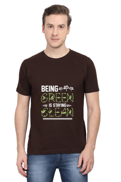 Men's Gardening Cotton Round Neck T-Shirt - clean