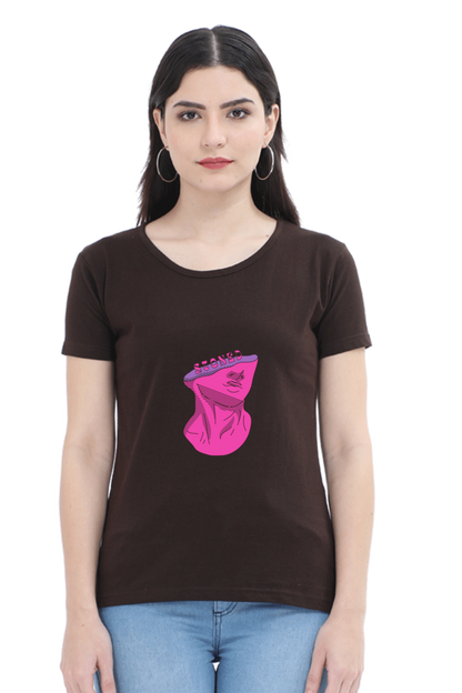 Women’s Round Neck Stones T-Shirts - Stoned Head