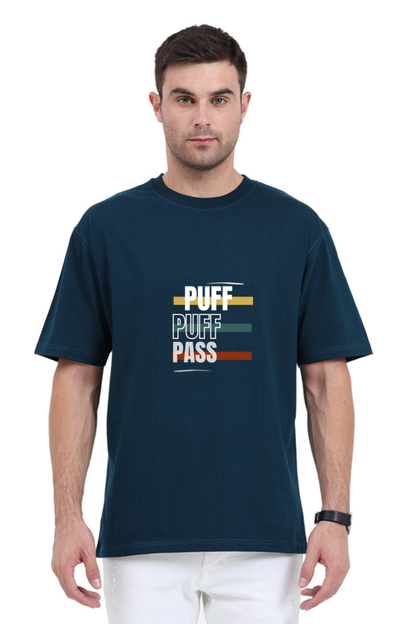 Round Neck Half-Sleeves - Puff Puff Push T-Shirt