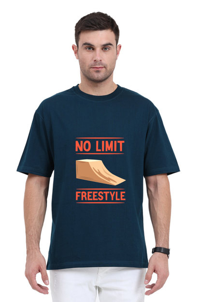 Men Skateboard Oversized Classic T Shirt  - Freestyle