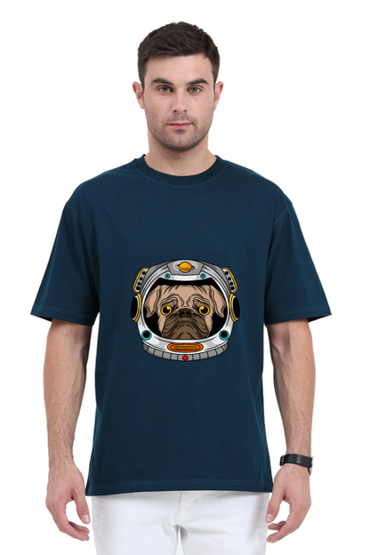 Men Animal's & Monster's  Oversized Classic T Shirt  -  helmet dog