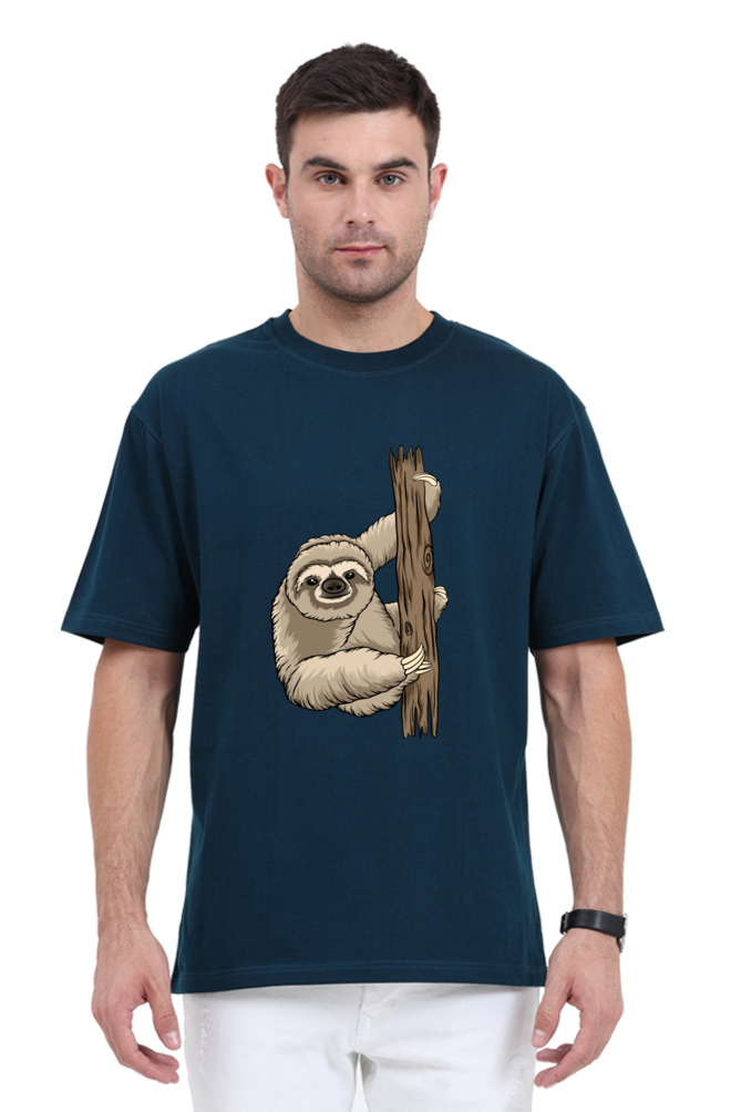 Men Sloth Oversized Classic T Shirt  - grandpaa sloth