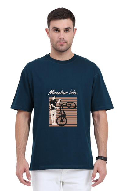Men Rider Oversized Classic T Shirt  - mountain