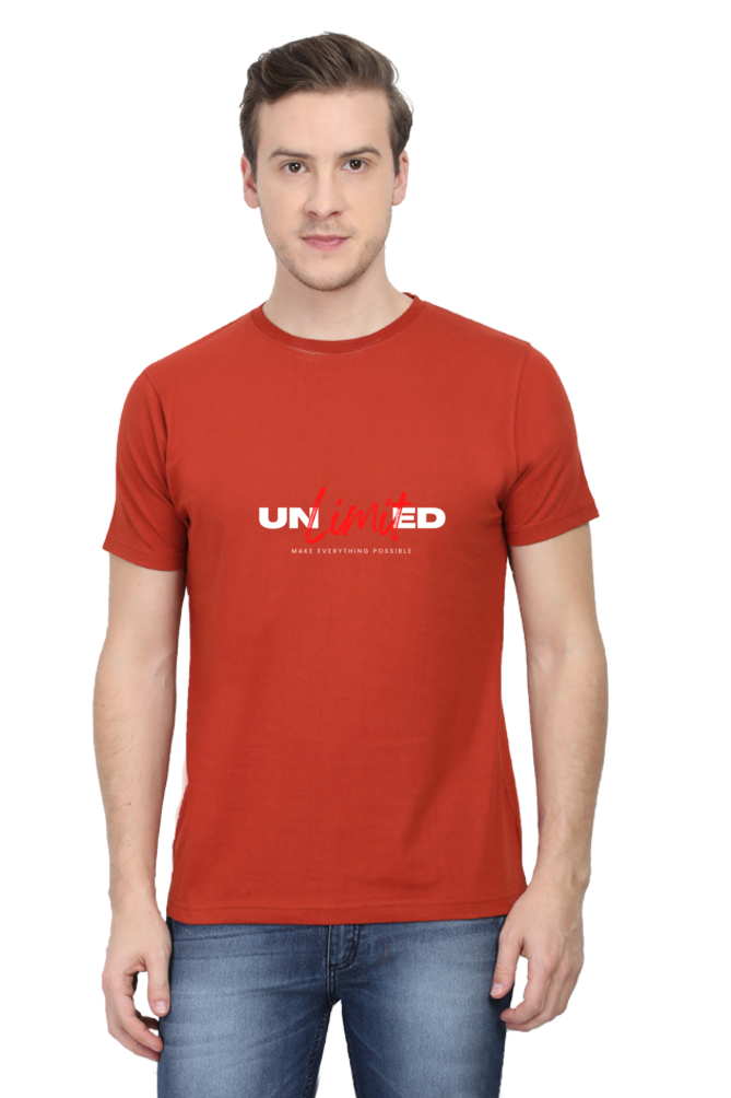 Motivational Unisex Cotton Round Neck T-shirt