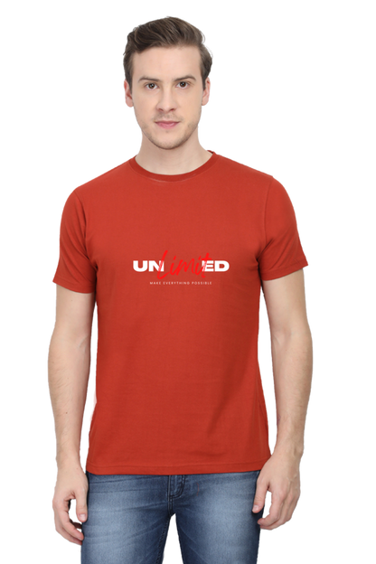 Motivational Unisex Cotton Round Neck T-shirt
