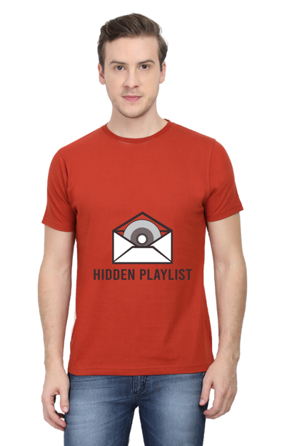 Music Unisex Cotton Round Neck T-shirt - Hidden Playlist