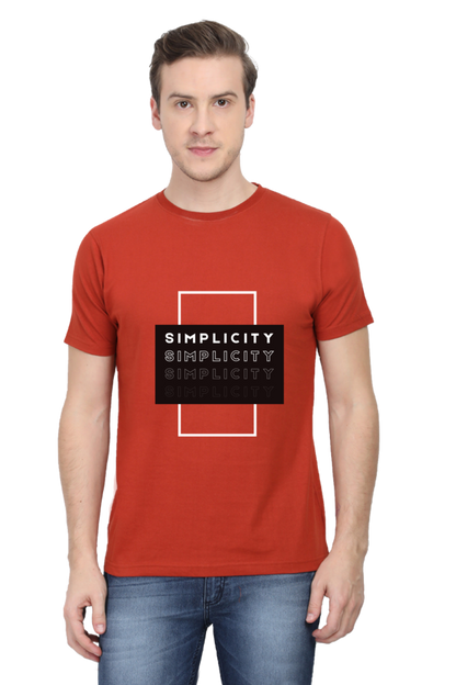 Minimalistic Unisex Cotton Round Neck T-shirt