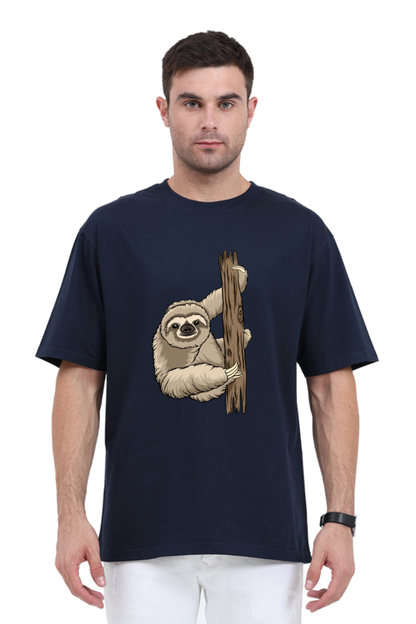 Men Sloth Oversized Classic T Shirt  - grandpaa sloth