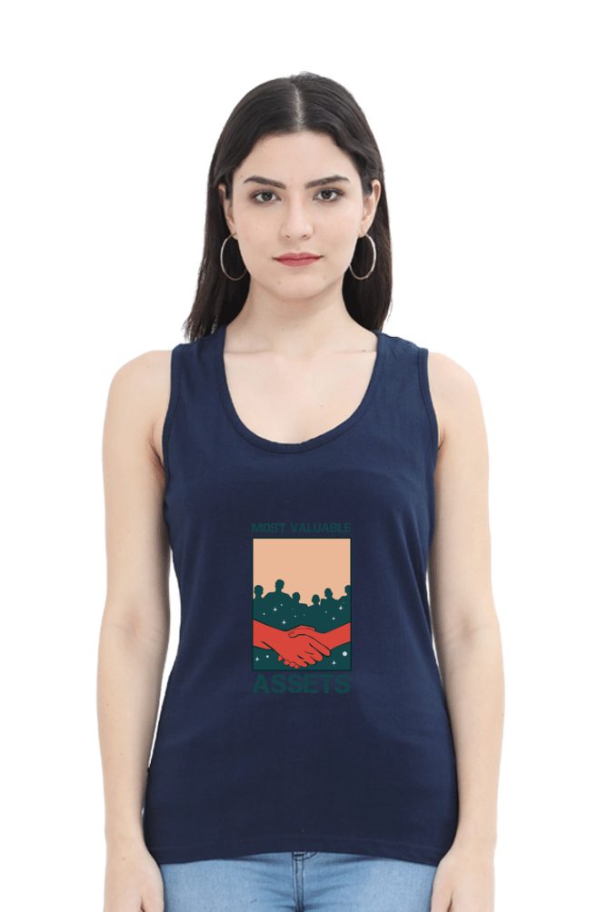 Women Motivational Tank Top -  Assets