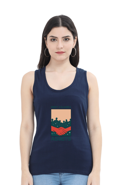 Women Motivational Tank Top -  Assets