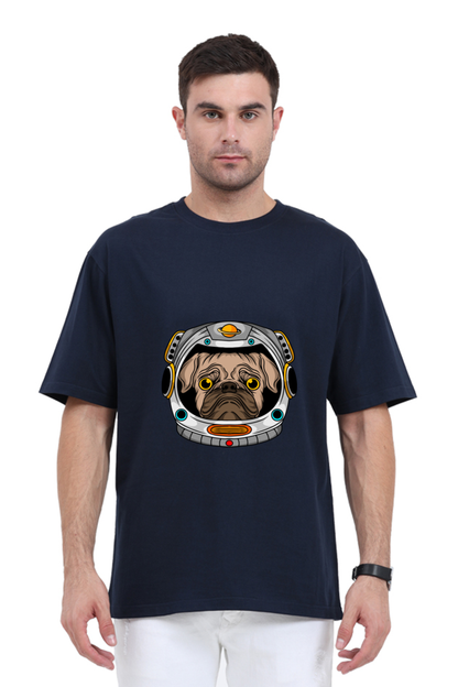 Men Animal's & Monster's  Oversized Classic T Shirt  -  helmet dog