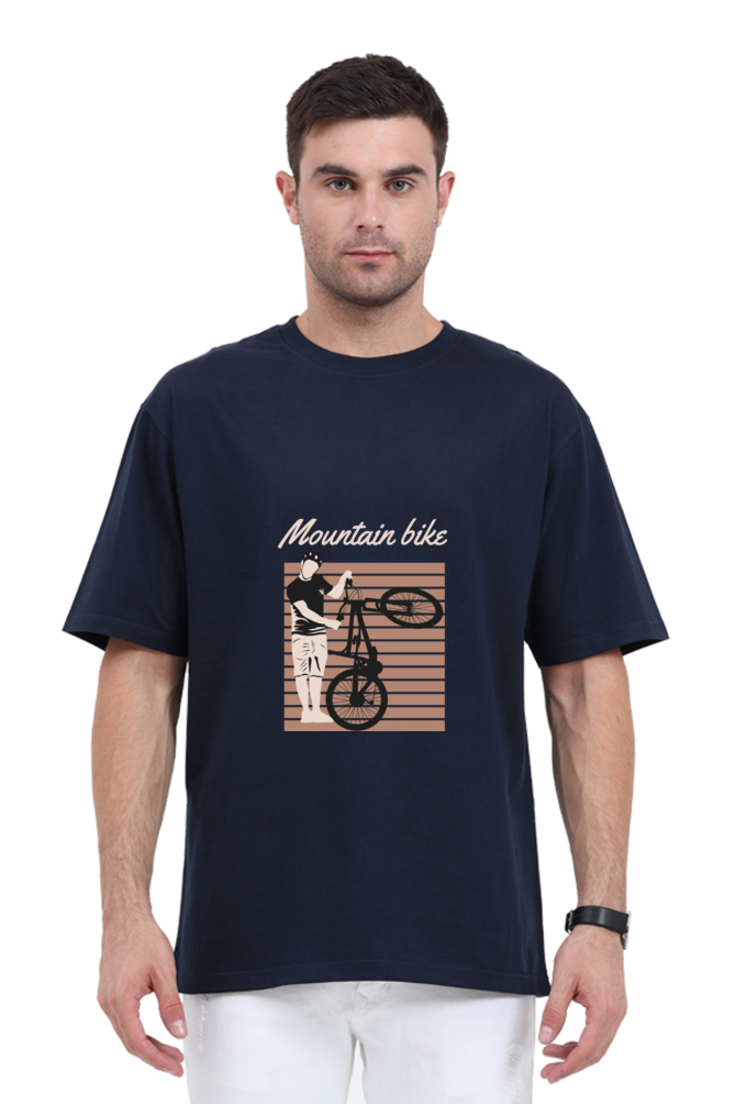 Men Rider Oversized Classic T Shirt  - mountain