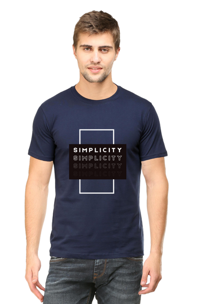 Minimalistic Unisex Cotton Round Neck T-shirt