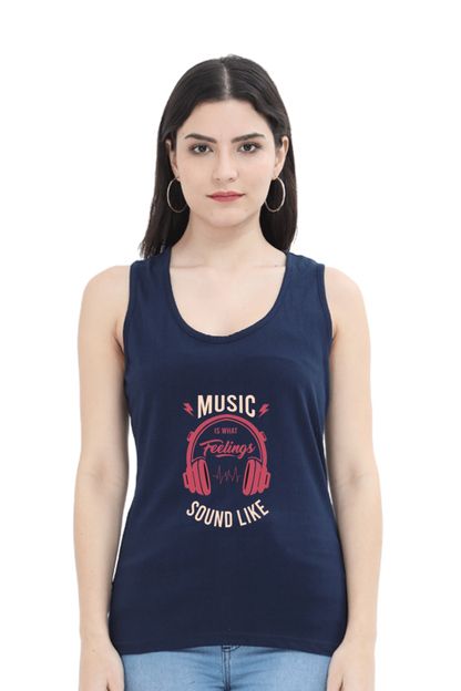Women Music Tank Top - Feelings