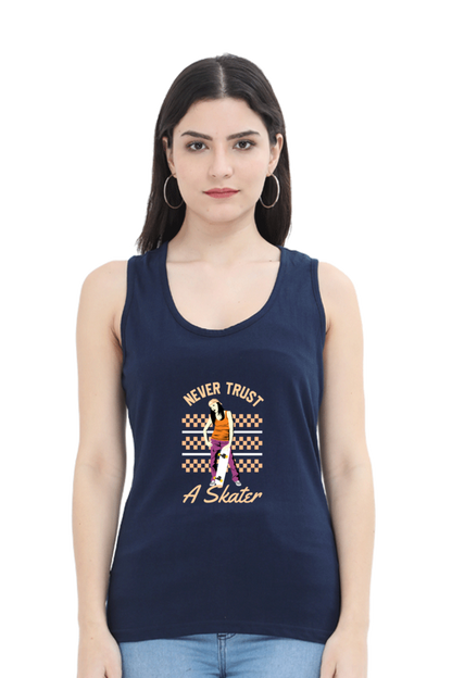 Women Skateboard Tank Top -  Never Trust