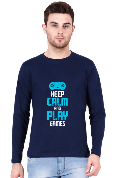 Men’s  Gamer Full Sleeve - T Shirt - Calm