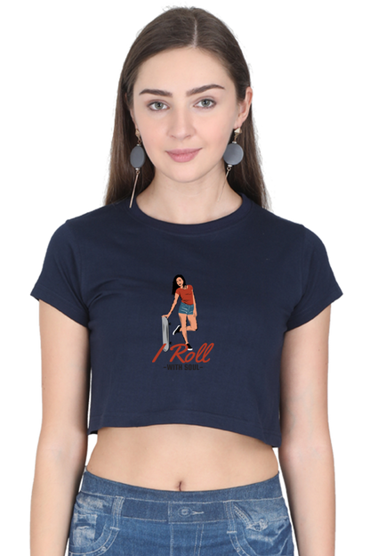 Women Skateboard Crop Top - Soul