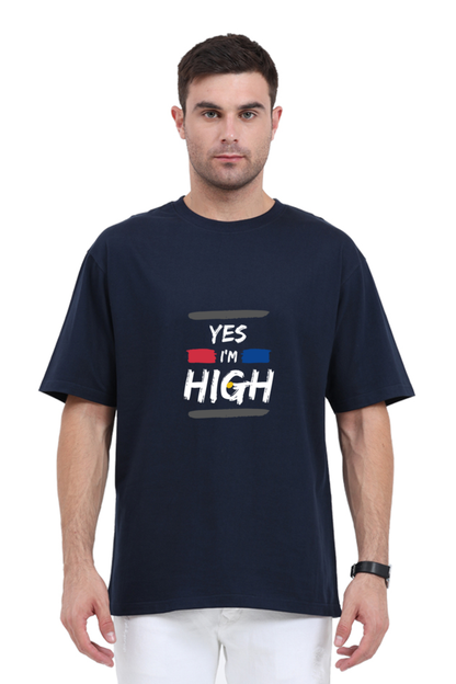 Round Neck Half-Sleeves - I'M High T-Shirt