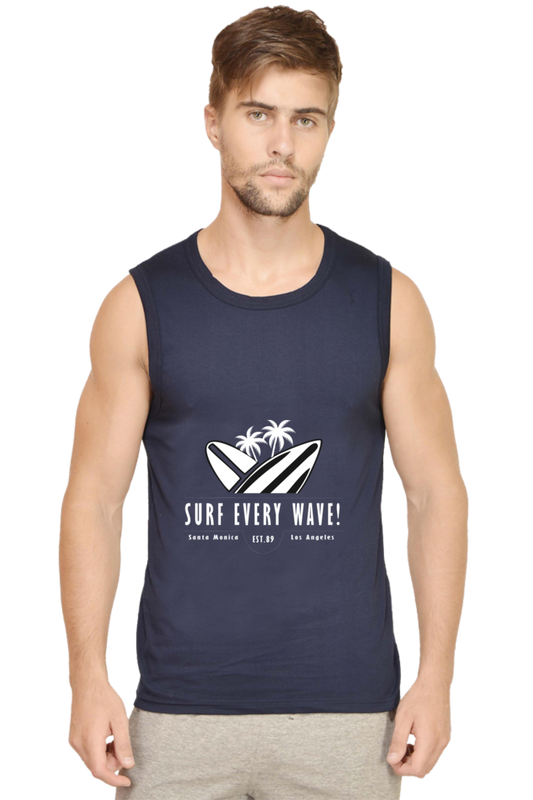 Men’s Summer Gym Vest - Surf Wave