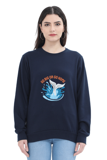 Women Swimming Sweatshirt - Go Home