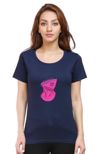 Women’s Round Neck Stones T-Shirts - Stoned Head