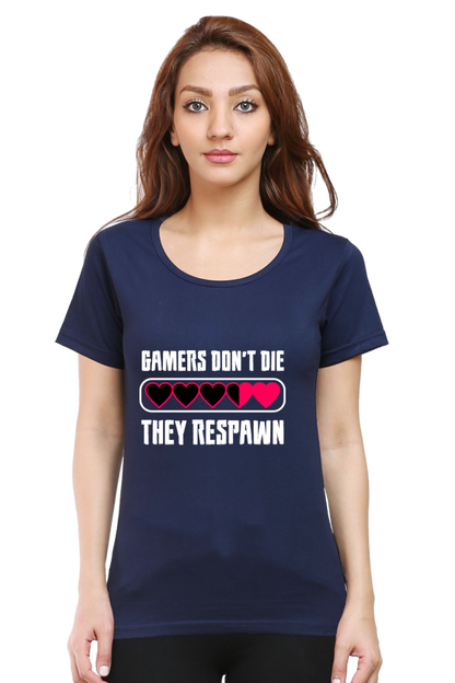 Women’s Round Neck Printed Gamer T-Shirts -  Respawn