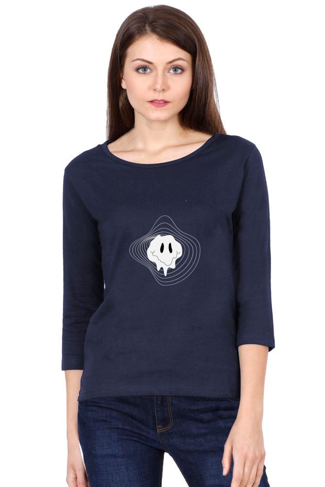 Women’s Full Sleeve T-Shirt - Irregular Face