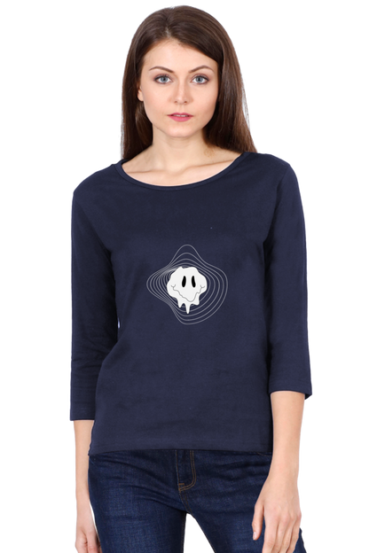 Women’s Full Sleeve T-Shirt - Irregular Face