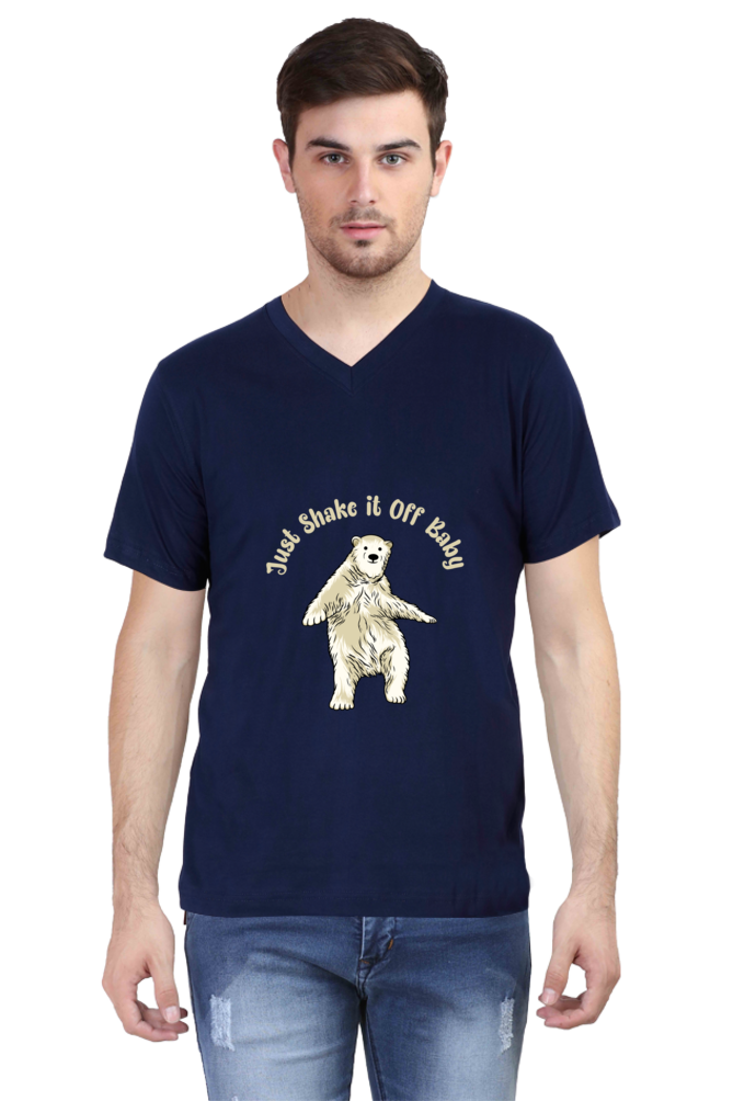 Men's Funny & Queen SVG V Neck T-Shirt - shake it