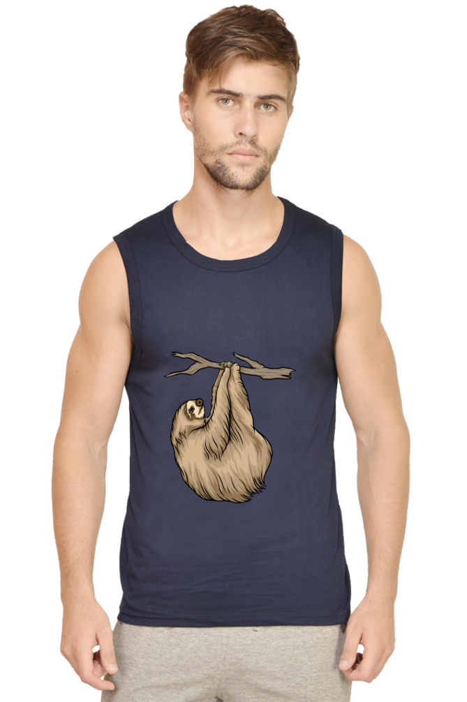 Men’s Sloth Gym Vest - do not disturb