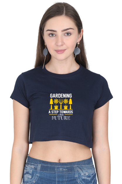 Women Gardening Crop Top -  future