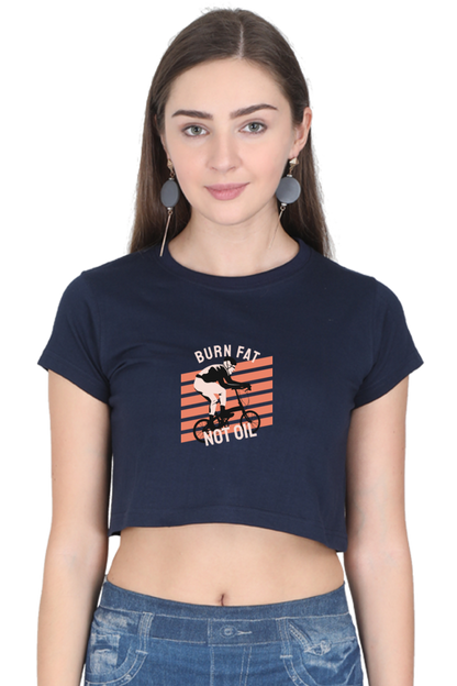 Women Rider Crop Top - burn fat