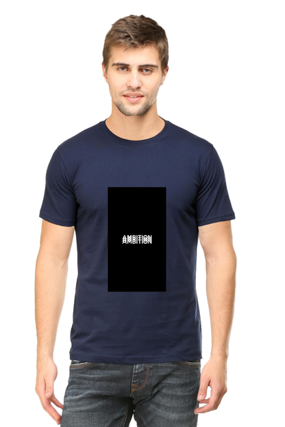 Men's Round Neck Minimalistic T-Shirt - Ambition