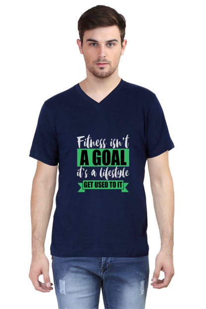 Men's V Neck T-Shirt - Get Used To It