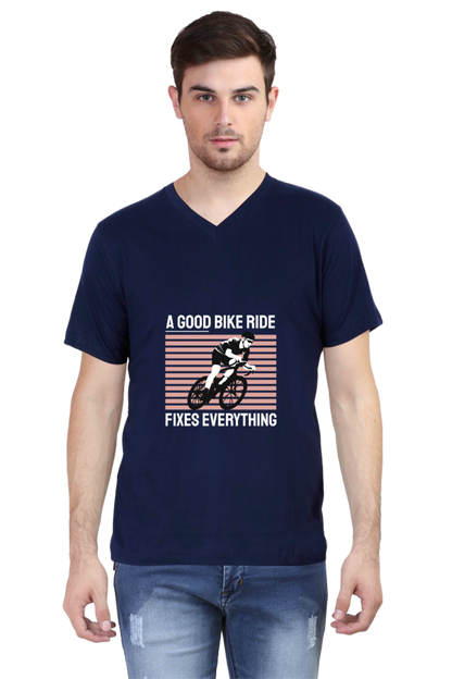 Men's Rider V Neck T-Shirt - fixes