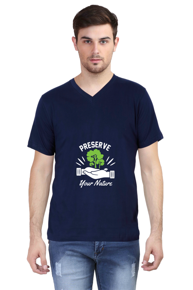 Men's Gardening V Neck T-Shirt - preserve