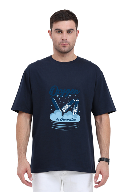 Men Swimming Oversized Classic T Shirt  - Overrated