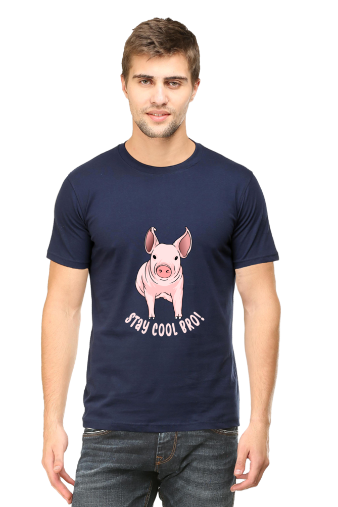 Men's Funny & Queen SVG Round Neck T-Shirt - cool