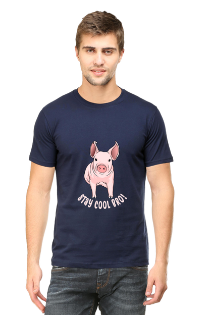 Men's Funny & Queen SVG Round Neck T-Shirt - cool