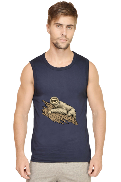Men’s Sloth Gym Vest - just chill