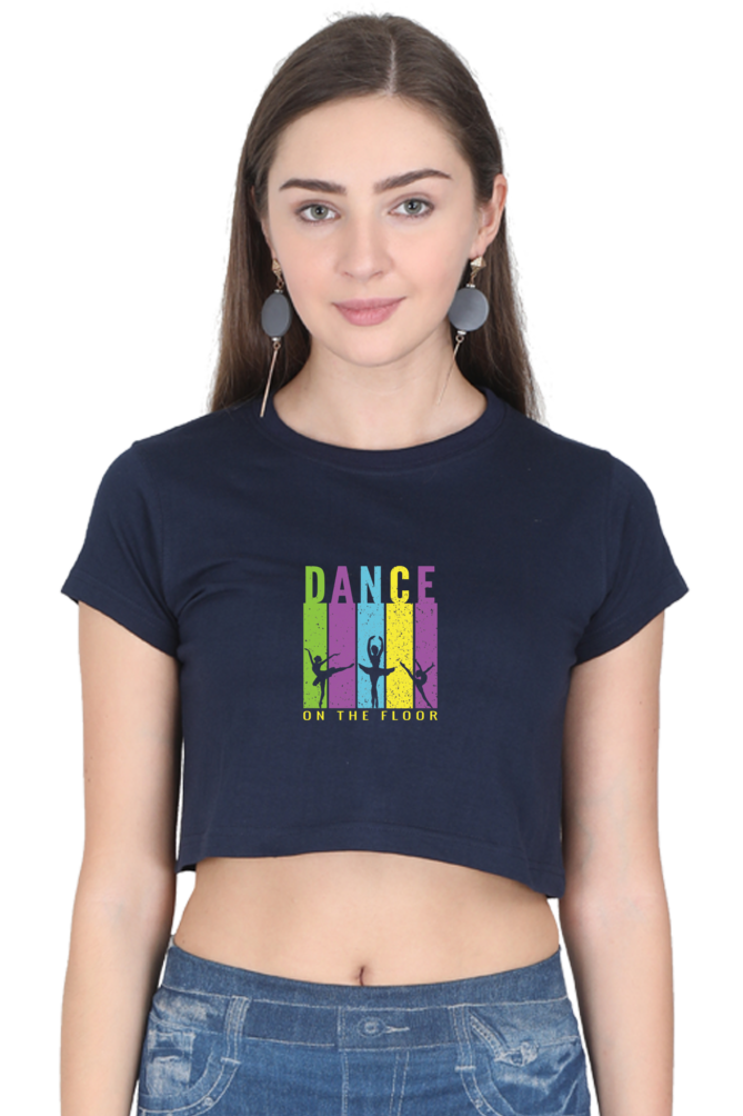 Women Dance Crop Top - floor dance