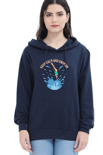 Women's Swimming Sweatshirts Hoodie - Swim On